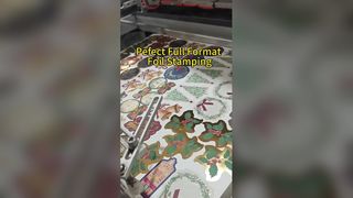 크리스마스 행 태그 및 장식 스티커용 핫 스탬핑 | 휴일 종이 포일 스탬핑