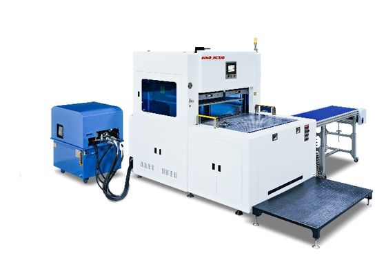 주문 JIGUO SJG-1300 Stripping For Materials Such As Boxes Of Different Specifications Semi-Automatic Blanking Machine For Packaging online manufacture