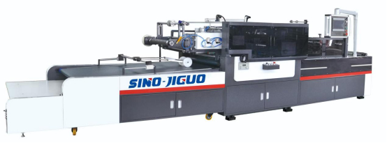 SINO JIGUO TC-1100Q 자동 창 패치 기계와 코너 절단 & 크레이싱 기계 V 절단 최대. 작업 속도 15000s / h, 평면 최대 작업 속도 30000s / h